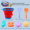 Summer Outdoor Beach Water Play Sand Can Be Folded Beach Bucket Beach Children Toys Sand Digging Shovel Set