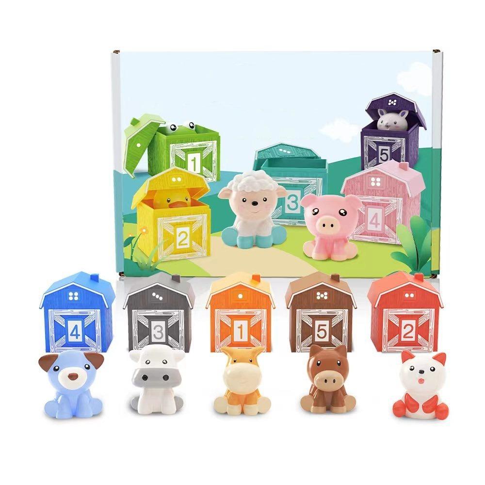 Color Sorting Animal Finger Puppets Early Education Toddler Learning Toys  Kids Toy