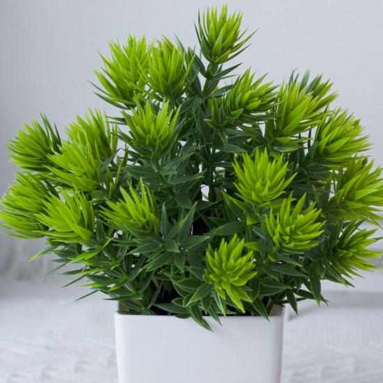 Модные искусственные украшения из травы в горшках, легкие в уходе