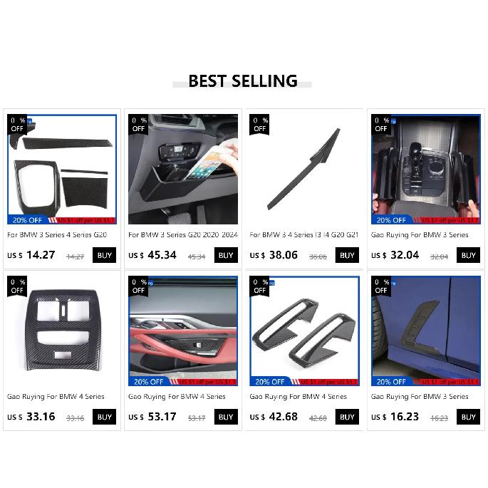 For BMW 1 2 Series F20 F21 F22 F23 116I 2012-18 ABS Carbon Fiber Car Multimedia Button Panel Trim Cover Interior Car Accessories