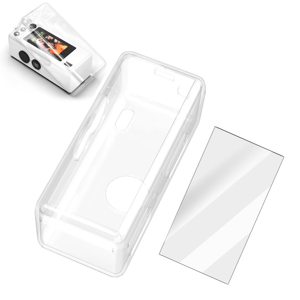 Защитный комплект для мини-камеры Kodak Charmera, набор 2 в 1 с чехлом из ТПУ и защитным стеклом для экрана