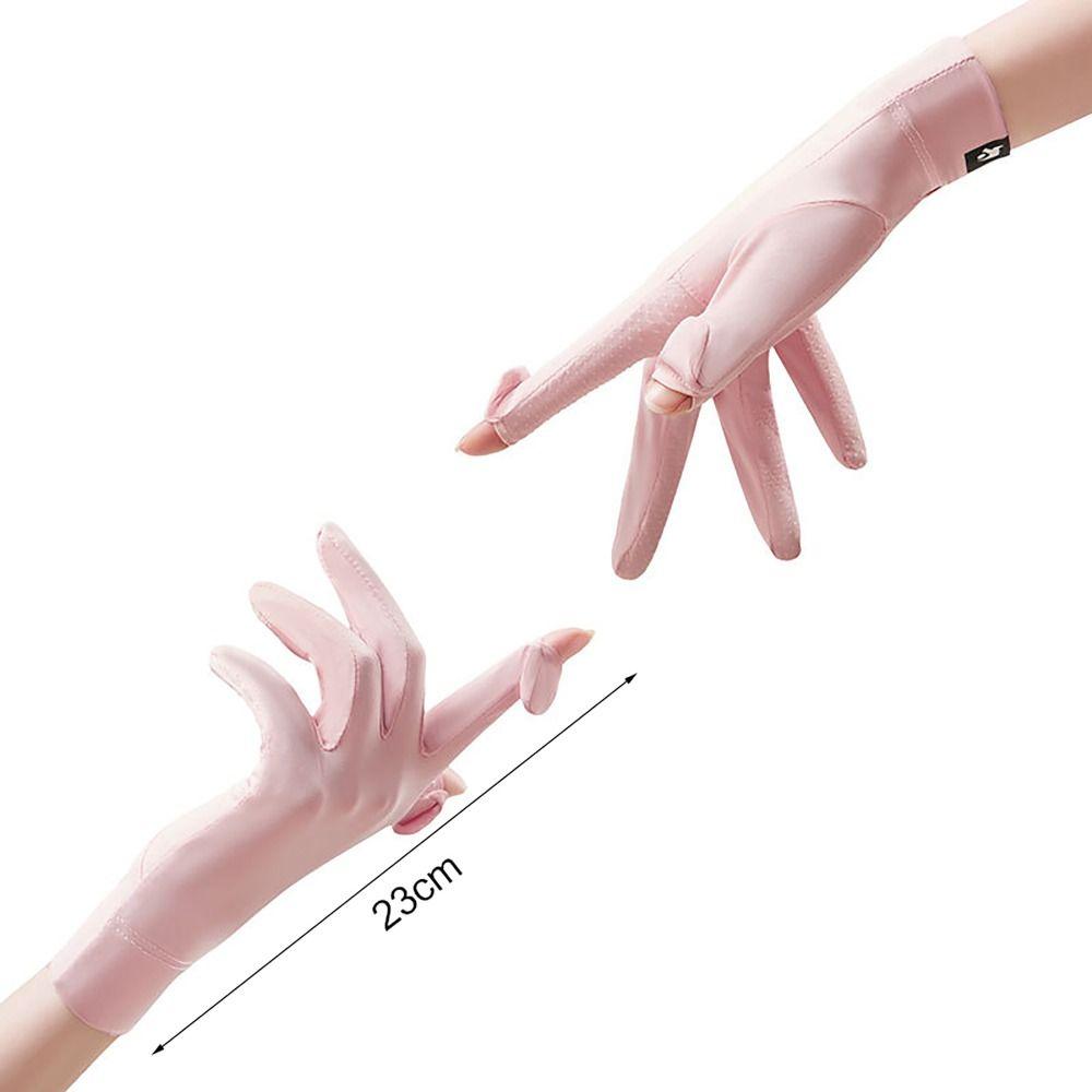 Перчатки для сенсорных экранов с защитой от ультрафиолета, перчатки для верховой езды Ice Silk, полезные солнцезащитные перчатки для улицы