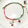 Santa Claus Bracelet Braided Woven Pendant Christmas Decorations for Happy New Year Christmas Xmas Gifts