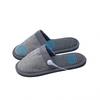 Unisex Foot Massager Slip-On Slippers With Pulse Therapy Cotton Upper Rubber Sole USB Rechargeable Home Use