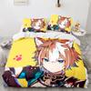 Game Genshin Impact Amber Gorou Hu Tao Costume Duvet Cover Cartoon Bedding Sets Bed Set Quilt Comforter Covers Home Textiles