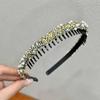 Thin Rhinestones Antislip Hairband Pearl Face Wash Hair Hoop  Female Hair Accessories
