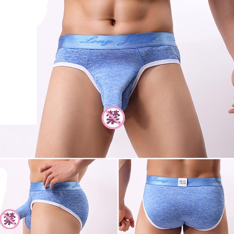 Men Bikini Pouch Briefs Sleeve Penis Sheath Underwear Shorts Underpants Lingerie