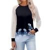 Women's  Long Sleeve  T Shirts Round Neck Lace Tops  Casual Blouses Trendy  Fashion Top