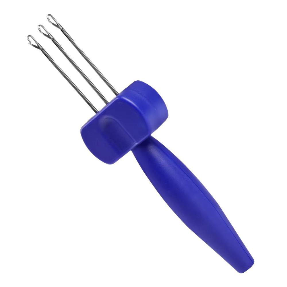 Portable Crochet Hook Tool 3/4 Needle Manual Knitting Needle Efficient Comfortable Grip Cord Knitting Tool Yarn Crafting