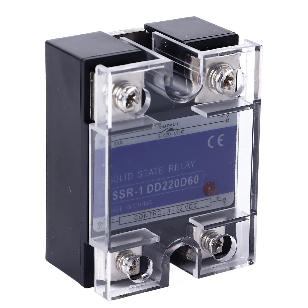 Твердотельное реле постоянного тока однофазное 3?Вход 32 В постоянного тока 5?Реле SSR для нагрузки 220 В постоянного тока для системы управления