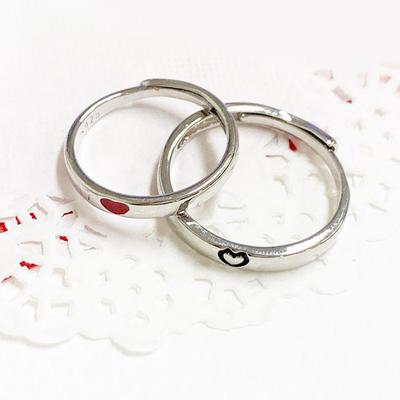 Серебро 925 пробы Наши сердца кольца-сердца серебряные кольца кольца дружбы