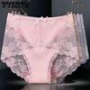 Sexy Lace Panties Women's Mid-rise Antibacterial Crotch Mesh Transparent Comfortable Thin Women's Briefs
