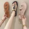 Fashion 2025 Summer New Women Fashionable Versatile Sandals Elegant Minimalist Flip Flops Ladies Leisure Comfort Vacation Beach Slippers