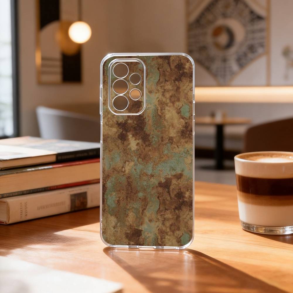 Ретро-чехол в индустриальном стиле с эффектом ржавчины для Samsung S25, S24, S21, S22, S23, S30, Ultra, S20, Plus, Fe Прозрачная крышка
