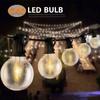 LED G40 Solar String Lights Outdoor Waterproof Patio Decoration Camping Christmas Wedding Christmas Decoration String Lights