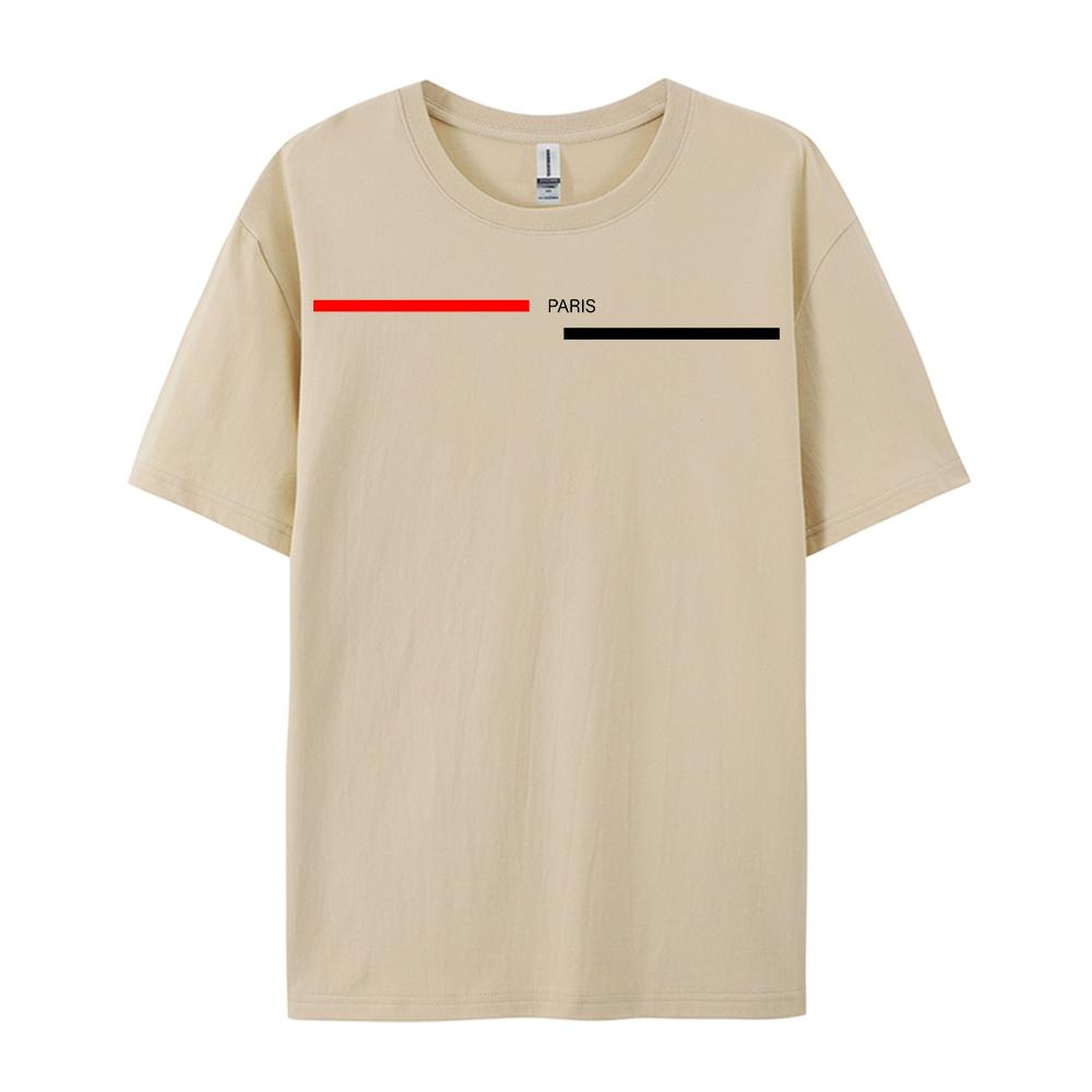 Fashion Print Short Sleeve Men's Women Summer Loose Fit 100 Cotton Printed T-shirt Tops Cotton Loose Oversize