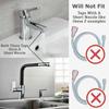 White Sink Spray Hose Double Tap Shower Attachment Head New Bath Shower Head