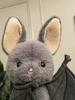 Плюшевая игрушка Jc Brooks Bat Милая серая летучая мышь Мягкая набивная игрушка Каваи Хэллоуин Подарок для детей Коллекционная пушистая кукла Для домашнего декора