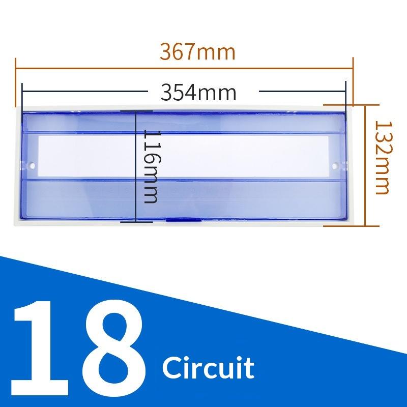 Pz30 Plastic Distribution Box Cover Transparent Protective Panel For Household Circuit Breaker Box