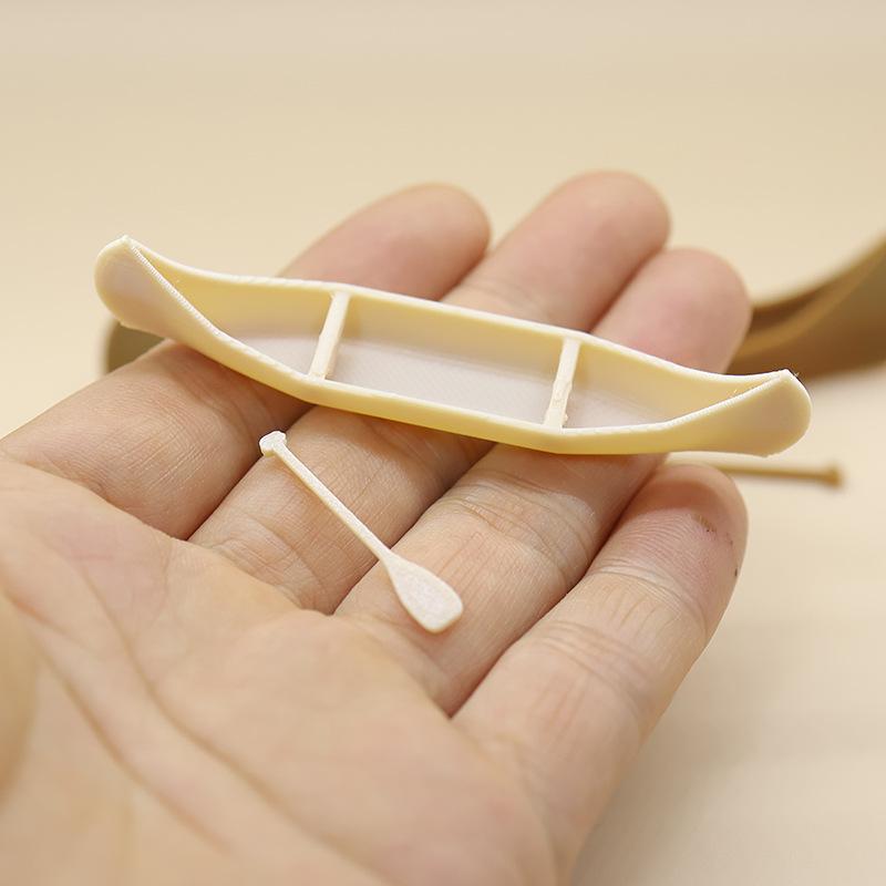 Miniature Sailing Boat 1 Set Canoe Ornament Perfect for Elegant Dollhouse Decor Display
