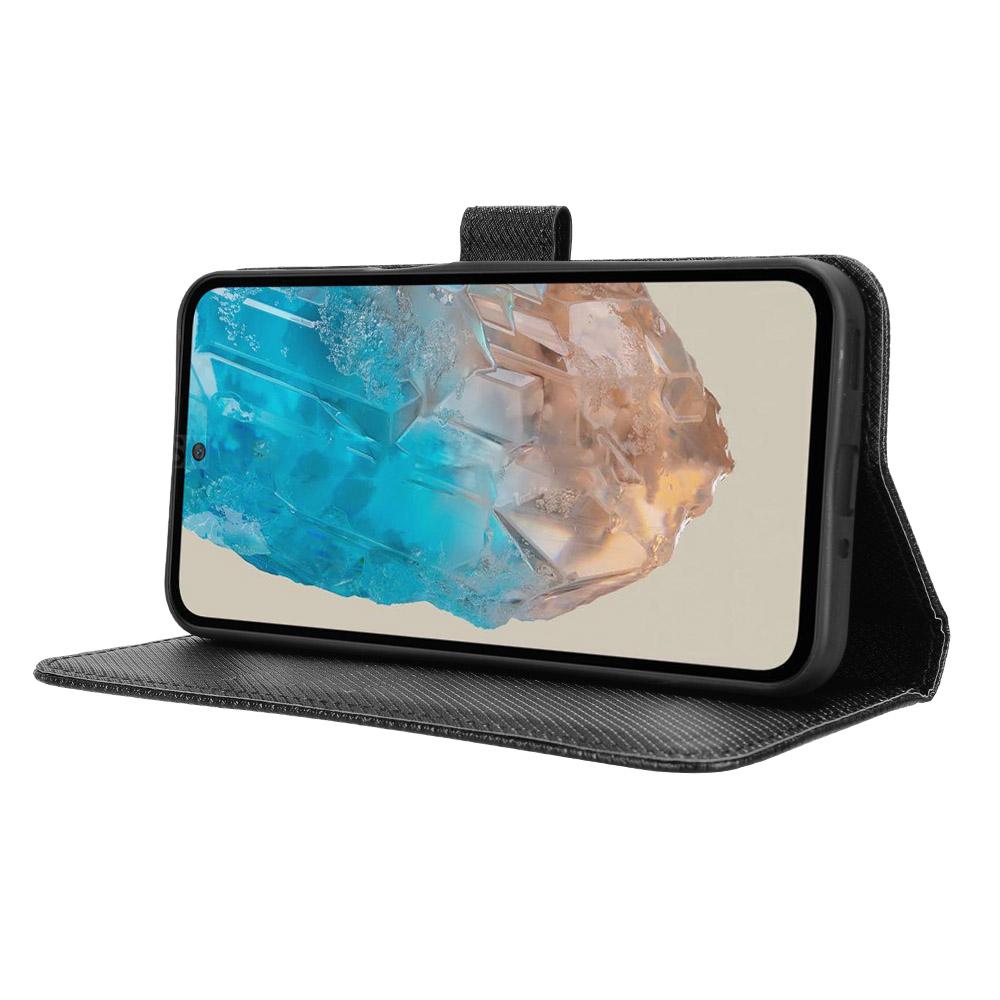 For Samsung Galaxy M35 5G Case Diamond Texture PU Leather Phone Cover