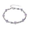 S925 Sterling Silver 17 19 Cm Bracelet for Women Pulseira Feminina Silver 925 Jewelry Amethyst Charm Bracelets Women