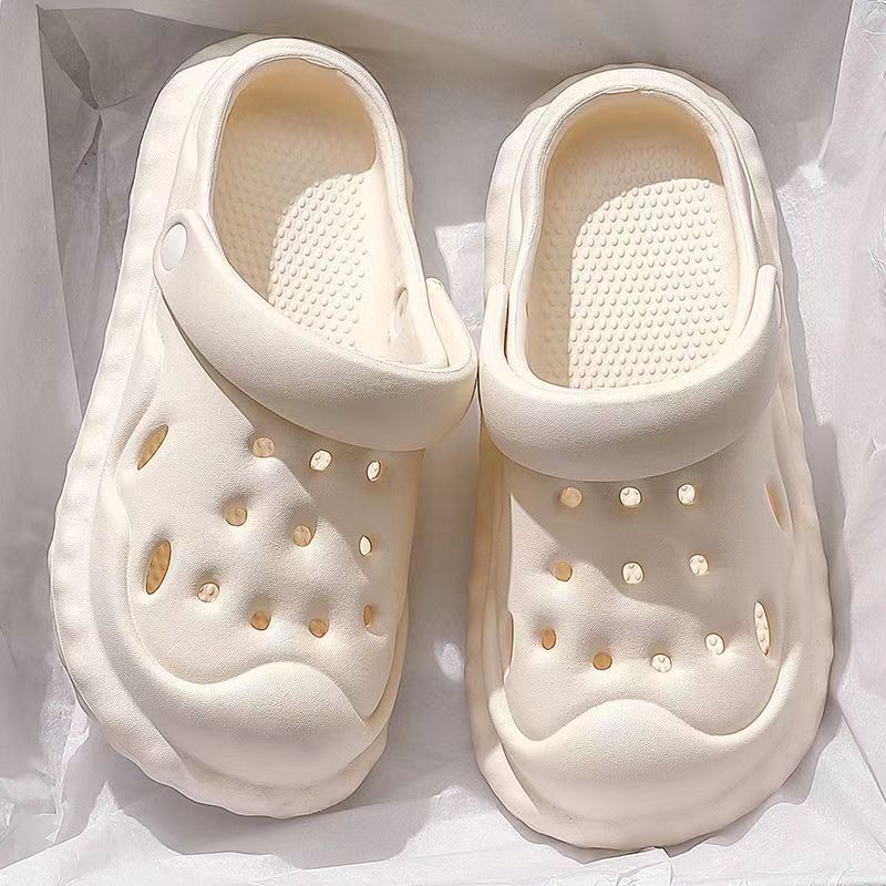 Тапочки женские дырчатые носить пара студент сумка голова обувь мультяшный принт обувь ощущение INS подошва пляжная обувь женские милые