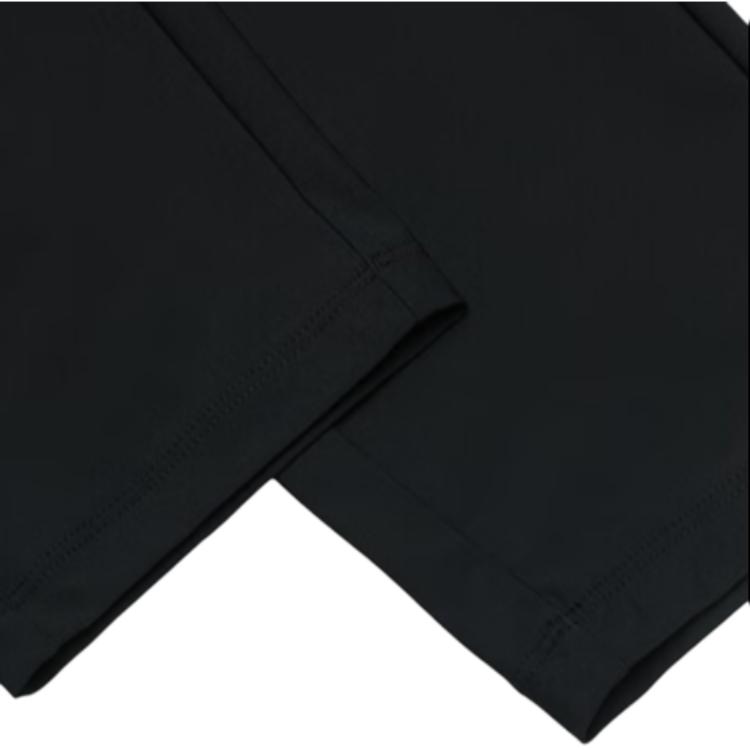 Fila SS24 Вязаные Простые Базовые Фитнес Прямые Повседневные Брюки Женские низы Глубокий Черный A61W421601F-BK