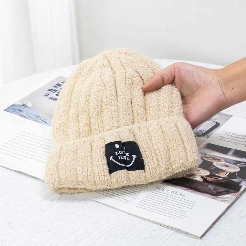 Winter Hat for Women with Plush Insulation Soft Versatile Showing Off Face Small Knit Yarn Hat