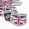 Автостайлинг 3D Алюминий АНГЛИЯ Соединенное Королевство Великобритания Национальный Флаг Карта Авто Мотоцикл Значок Эмблема Наклейки Автоаксессуары