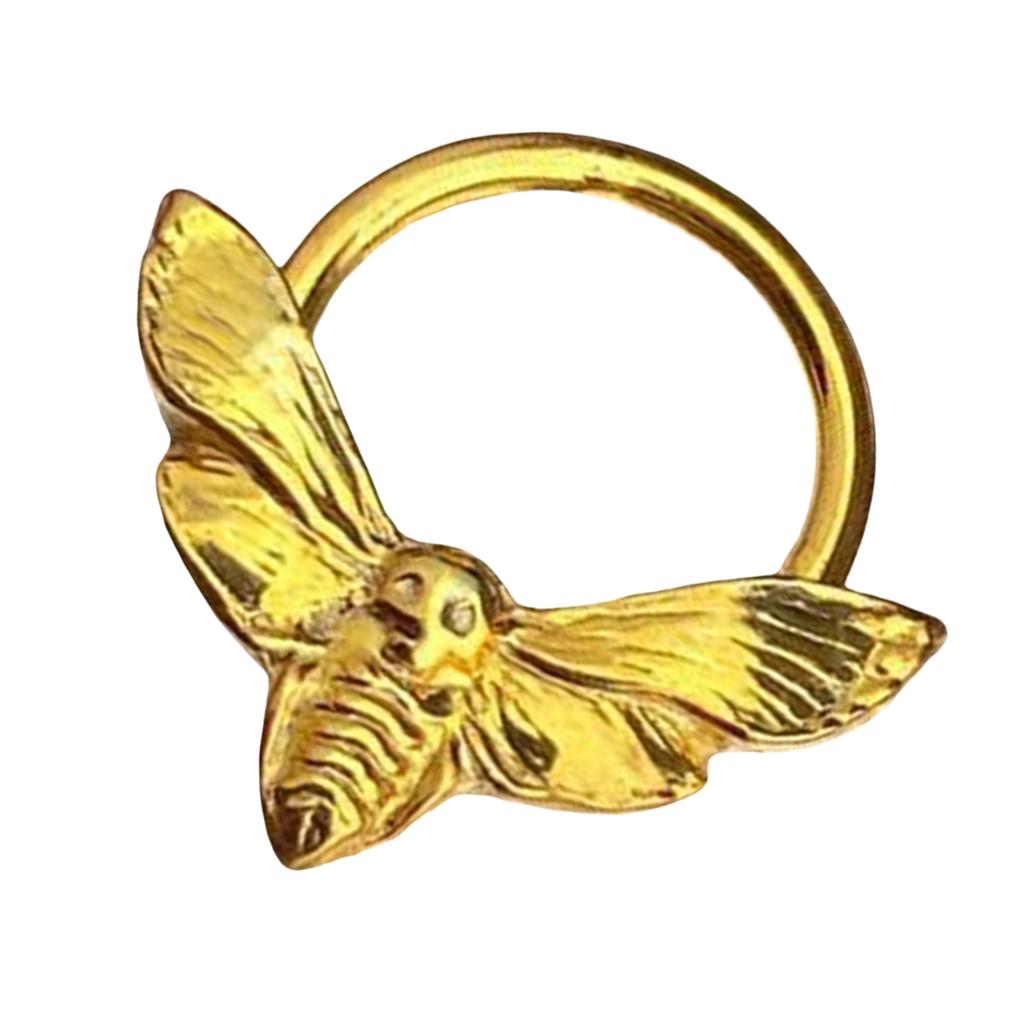 Stylish Skull Moth Nose Rings Sturdy Alloy Materials Comfortable Wear for Daily Outfits and Music Festivals Decoration