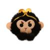 Cute Black Wukong Head Pendant Plush Toy Doll Little Monkey Schoolbag Hanging Decoration Keychain Doll