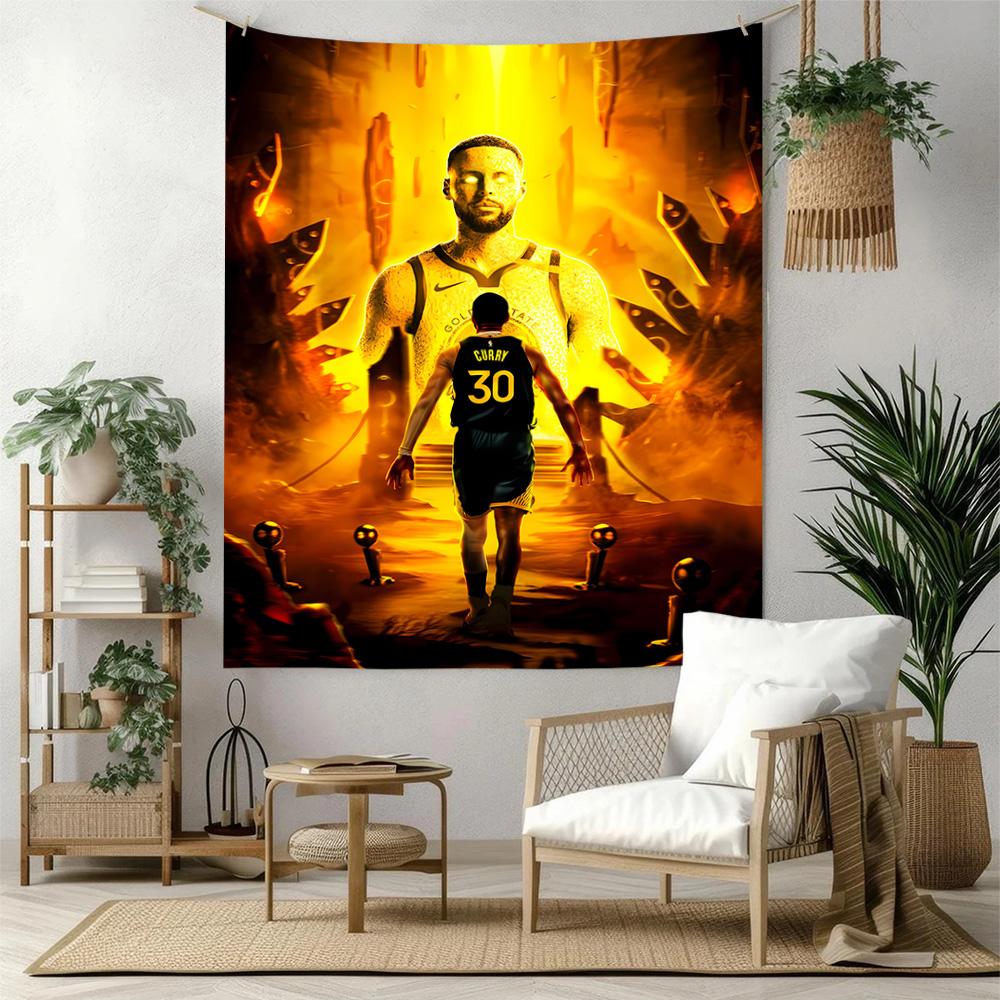 Golden State Warriors Team Boho Wall Tapestry Cozy Warm Designed for Living Room Reading Corner Studio Wall Indoor Boho Decor Gift for New Home