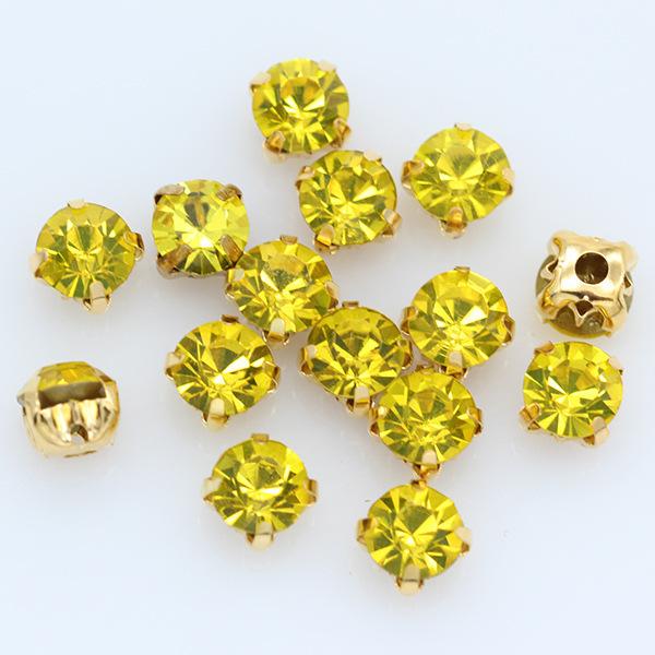 Стразы одиночные коготь цветной коготь дрель круглая полая сделай сам свадебное платье хрустальные коготь дрель аксессуары стразы пришиваем бусины