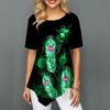 Модные свободные женские футболки с 3D-принтом из перьев и круглым вырезом, 3D-печать, топы, весна-лето, новая женская одежда, модная одежда XS-8XL