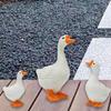 Outdoor Goose Sculpture Resin Garden Statue Yard Art Decor Crafts Animal
