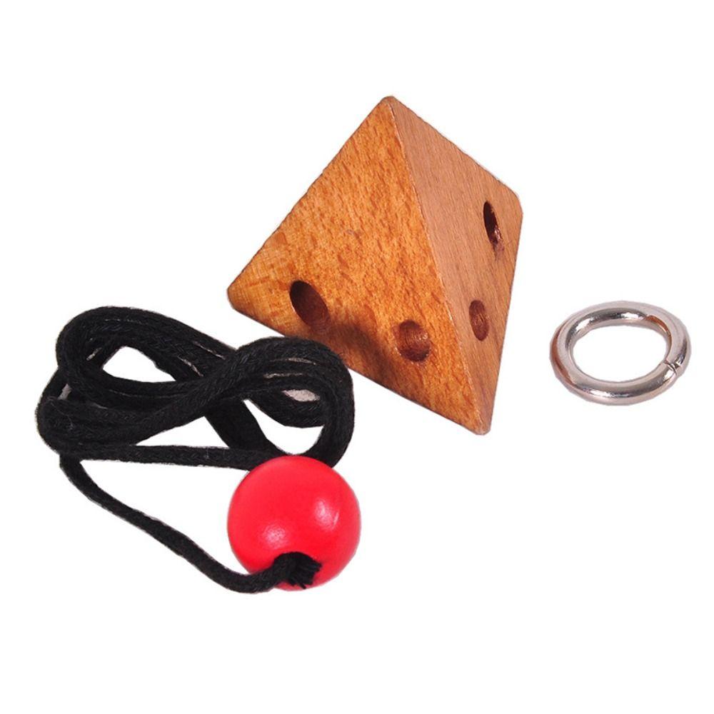 Lock Developmental Toys 3D Thinking Games Wooden Puzzle IQ Unlocking Toys Intelligent Unlock Toy