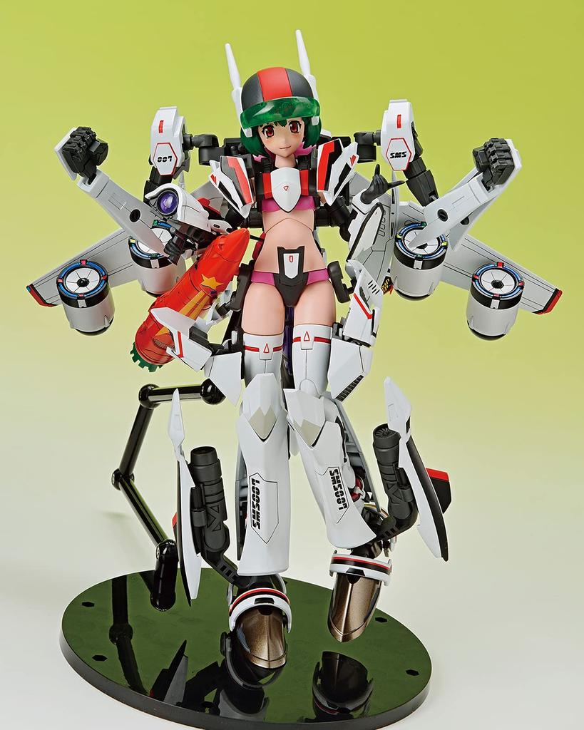 Aoshima Bunka Kyozaisha VFG Macross Frontier Messiah Ranka Lee Высота 150 мм пластиковая модель VF-25F приблизительно. Цветовая кодировка MC-09