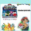 Pocket Monster Ball Toy 7cm Diameter Abs Material Set Of 8 Pokemon Figures