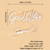Новые светодиодные неоновые вывески Chi-buy Goodvibes с питанием от USB, ночники, 3D настенные художественные и игровые комнаты, спальни, гостиной, декор, лампы, знаки
