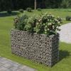 Day and Night - Day and Night Steel Gabion Flower Bed 180x50x100 Cm