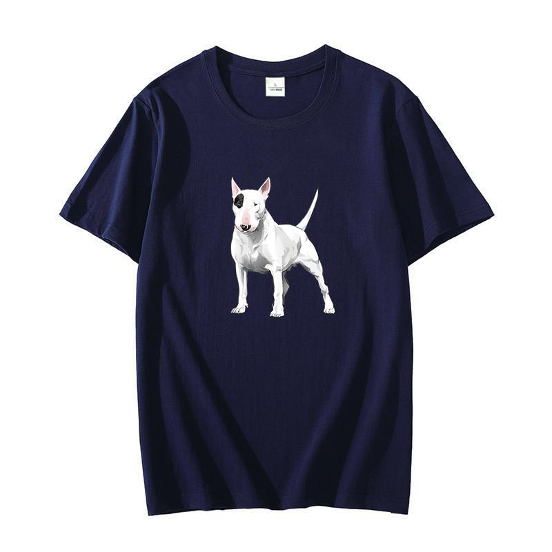 English Bull Terrier Design Fashion Graphic T Shirts Cotton T Shirt For Men Oversized Tees Tops Oneck Tshirt Mens Clothing