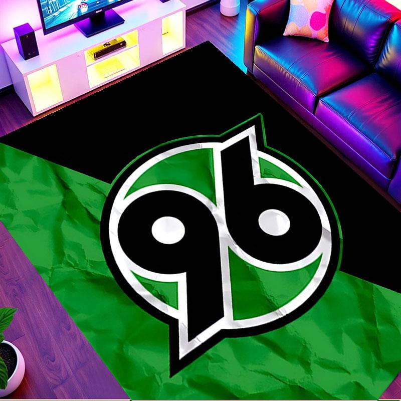Hannover 96 Football Print Rug, Washable Floor Carpet, For Entryway Dorm Laundry Room Office Study, Home Decor Birthday Christmas Gift