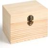Unfinished Wood Box Wooden Box Wood Box with Lid Box with Hinged Lid Jewelry Box Craft