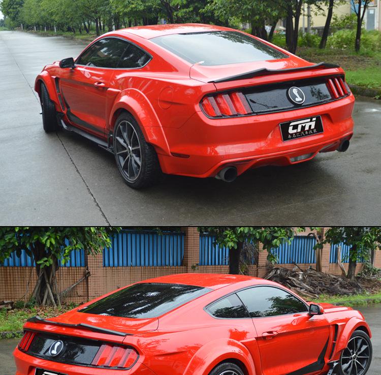 15-17 Ford Mustang Wide Body Kit: Front Lip, Side Skirts, Rear Wing