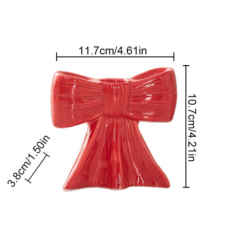 Керамические изделия ручной работы Декоративный подарок Атмосфера Дизайн в форме банта Креативный подсвечник Ins Несколько цветов Украшения 5 цветов
