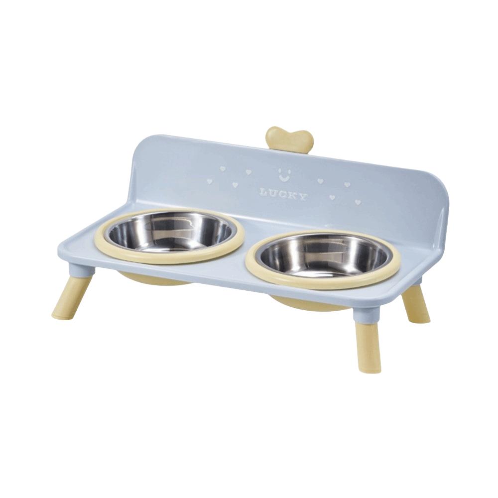 Anti-slip Dog Water Bowl High-foot Elevated Pet Feeder Love-heart Pet Cat Bowl Indoor Use