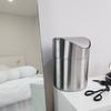 NOVA Stainless Steel Desk Trash Can Mini Trash Can Vanity Bathroom Office Multipurpose