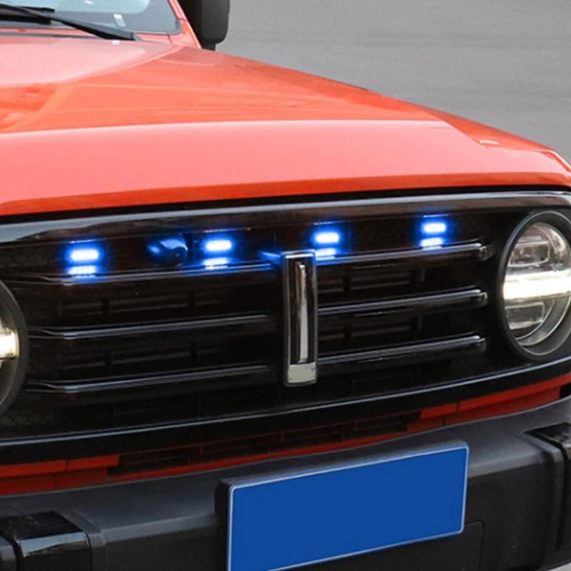 Car LED Emergencys StrobesLight Grille Flashing Warning Beacon Hazard Caution Light Yellow Lamp for Tank300 Vehicles SUV