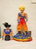 35 см Dragon Ball Jt Junior Super Saiyan Son Goku GK Модель Подарок на День Рождения Мальчику Настольное Украшение Аниме Фигурка Игрушки для Детей Статуэтка Круглая Сенсорная Сжимаемая